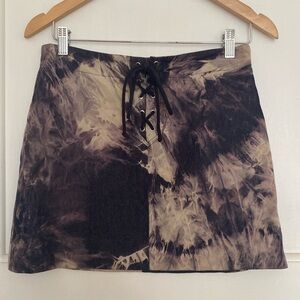 Celine tie-dye denim mini